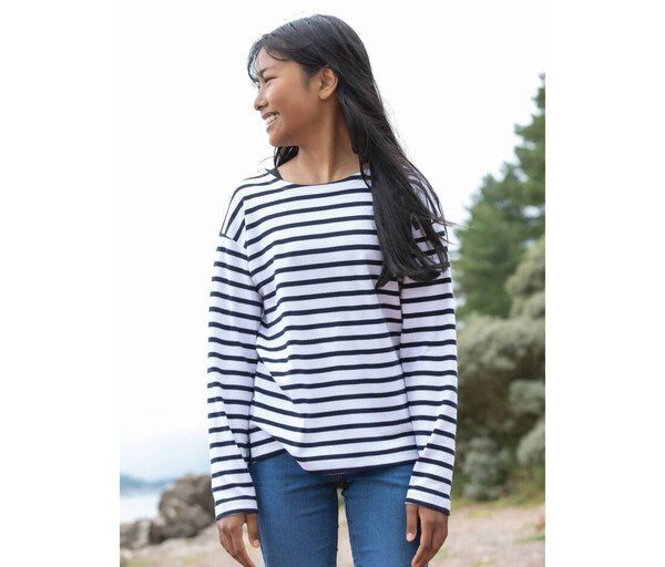 MANTIS MTK084 - Organic Cotton Kids Striped Breton Tee