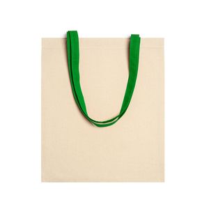 EgotierPro BO7160 - NIZA 100% 105 gsm cotton bag with colour handles