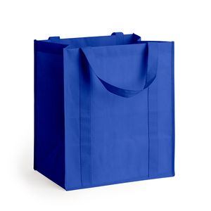 EgotierPro BO7166 - BARNET Practical and comfortable large shopping bag in 80 gsm non-woven with reinforced 58 cm long handles and sewn finish