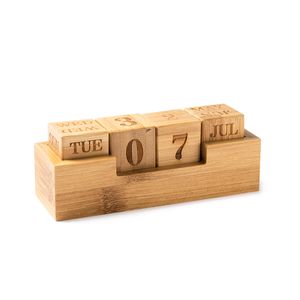 Stamina CN1002 - MEDUS Calendario perpetuo da tavolo in bambù