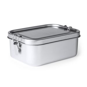 EgotierPro FI4069 - BRENA 304 stainless steel lunch box with safety locking system with side buckles
