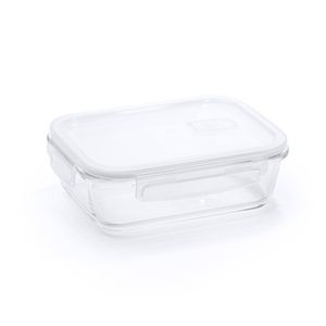 EgotierPro FI4107 - DALIA Borosilicate glass lunch box with airtight lid and microwave safe to take your favourite food to the office