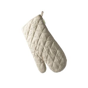 EgotierPro MP9138 - MAURO Eco kitchen mitt in 100% organic cotton with hanging strap and one flat side ideal for marking