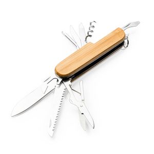 EgotierPro NA4096 - BINTAL Multipurpose jackknife with accessories in stainless steel 