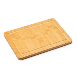 EgotierPro TC4116 - ANGUS Rectangular bamboo chopping board with juice rim