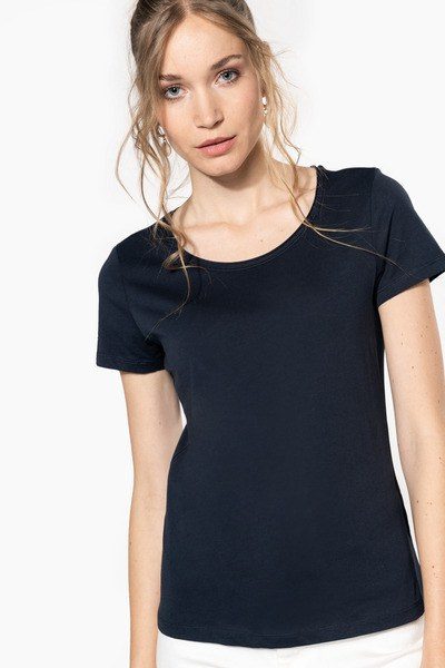 Kariban K399 - Camiseta Orgánica Mujer Cuello Crudo Manga Corta