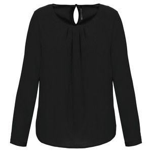 Kariban K5003 - Ladies long-sleeved crepe blouse