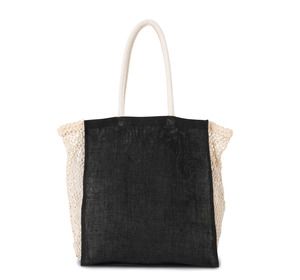Kimood KI0281 - Shopping bag with mesh gusset