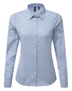 Premier PR352 - Large-check gingham shirt
