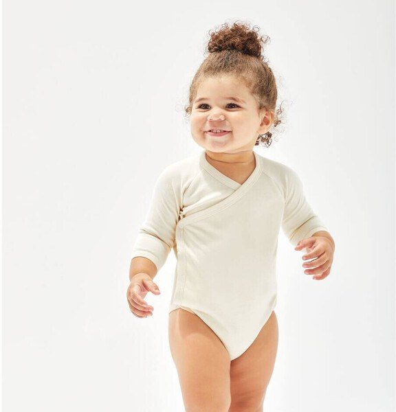 BABY LONG SLEEVE KIMONO BODYSUIT