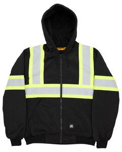 Berne HVF024 - Mens Safety Striped Therman Lined Sweatshirt