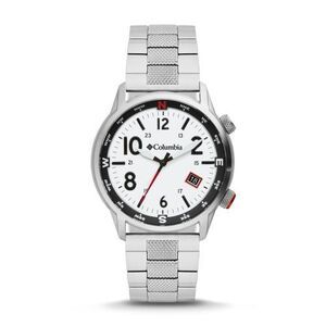 COLUMBIA TIMING CSC01-006 - Outbacker Watch: White Dial/Stainless Steel