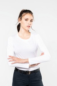 Kariban Premium PK303 - T-shirt Supima® decote redondo e manga comprida de senhora