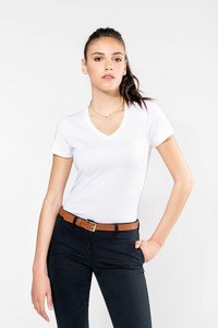 Kariban Premium PK305 - T-shirt Supima® decote V de manga curta de senhora