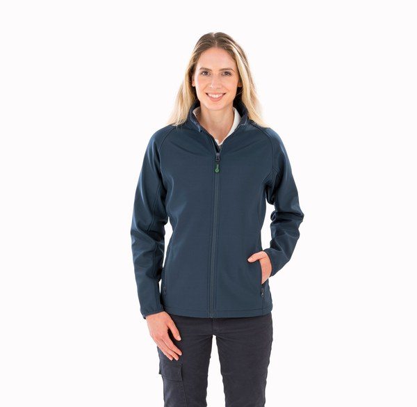 Result R901F - CHAQUETA SOFTSHELL MATERIAL RECICLADO MUJER