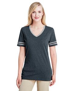 Jerzees 602WVR - Ladies TRI-BLEND Varsity V-Neck T-Shirt