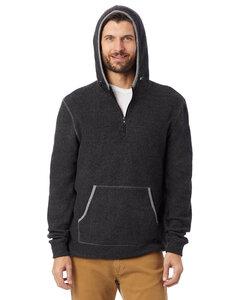 Alternative Apparel 43251RT - Adult Quarter Zip Fleece Hooded Sweatshirt