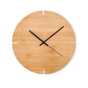 GiftRetail MO6792 - ESFERE Reloj redondo pared de bambú
