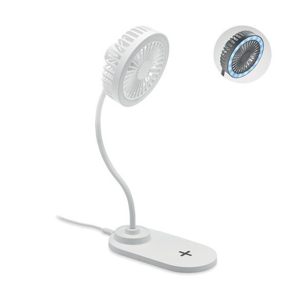 GiftRetail MO6810 - VIENTO Ventilador cargador con luz