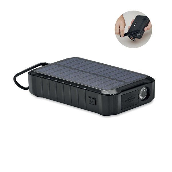 GiftRetail MO6841 - DYA Cargador solar dinamo 8000 mAh