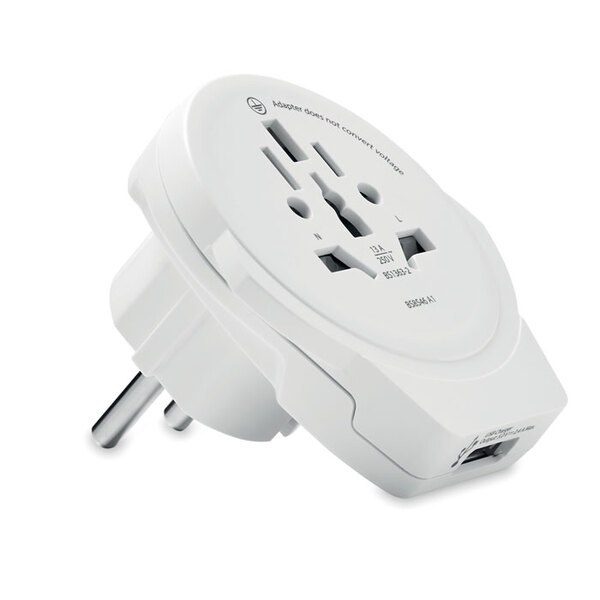 Skross MO6881 - WORLD TO EUROPE Universal World to Europe Adapter with USB Port