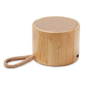 midocean MO6890 - COOL Round bamboo wireless speaker