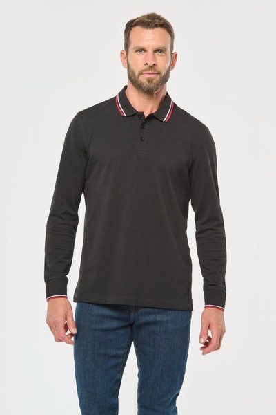 Kariban K280 - Men’s long-sleeved piqué knit polo shirt