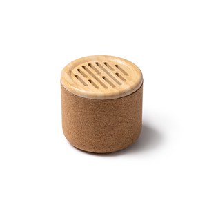 EgotierPro BS1056 - YAMO De draadloze speaker met een behuizing van kurk en bamboe biedt een uitzonderlijke luisterervaring met een natuurlijke en duurzame touch