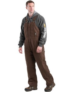 Berne B377 - Mens Heartland Insulated Washed Duck Bib Overall