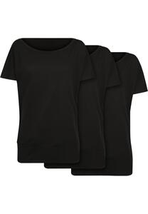 Build Your Brand BY108B - Ladies Batwing Tee 3-Pack