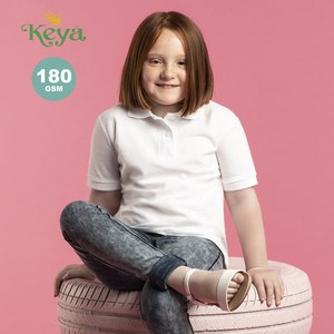 KEYA 5875 - Polo Enfant Blanc YPS180