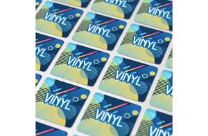 TopPoint LT99153 - Vinyl Sticker Square 25x25mm