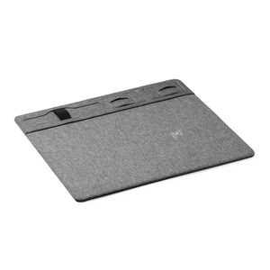 EgotierPro AL3038 - DEMAR Mouse pad in RPET with in-built 10W wireless charger