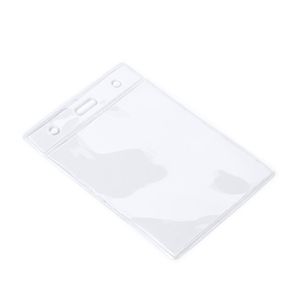 EgotierPro ID7068 - TABOR Transparenter Ausweishalter aus PVC im vertikalen Design