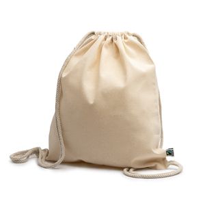 EgotierPro MO7085 - BARONE Drawstring bag in 100% Fairtrade cotton