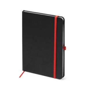 EgotierPro NB7987 - PIANA A5 notebook with hard covers in black PU