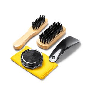 EgotierPro ZS8311 - CHELSY Shoe cleaning kit including a shoehorn