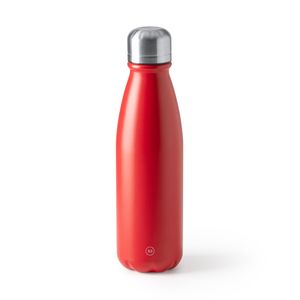 EgotierPro BI4213 - KISKO Butelka z aluminium pochodzącego z recyklingu z prostą ścianką — idealna do używania na co dzień