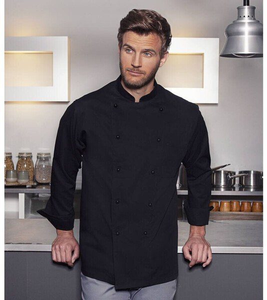 KARLOWSKY KYBJM1 - Premium Unisex Cotton Chef Jacket with Chest Pocket