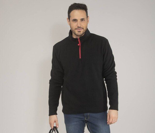 BLACK&MATCH BM505 - 1/4 zip fleece jacket