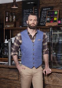 Karlowsky WM 3C - Mens Waistcoat Jeans-Style
