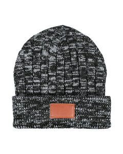 Leeman LG304 - Heathered Knit Cuffed Rib Beanie