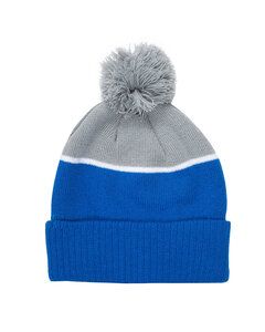 Prime Line AP116 - Two-Tone Tamy Beanie With Pom