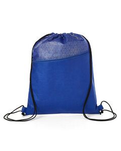 Prime Line BG175 - Hexagon Pattern Non-Woven Drawstring Backpack
