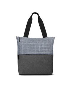 Prime Line BG555 - Flannel Check Accent Tote Bag
