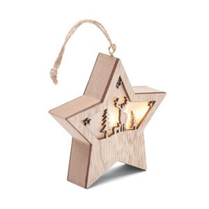 GiftRetail CX1527 - STARLIGHT MDF star with light