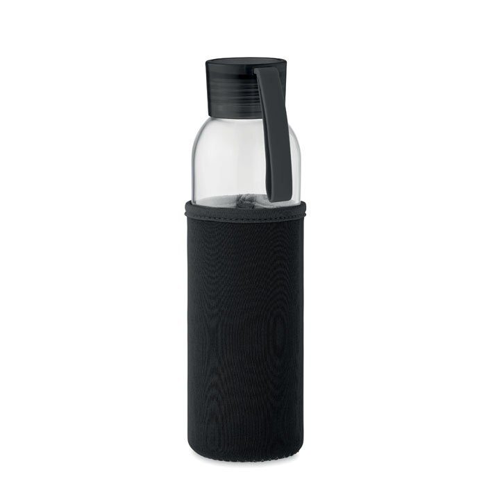 GiftRetail MO2089 - EBOR Eco-Friendly 500ml Recycled Glass Bottle with Pouch