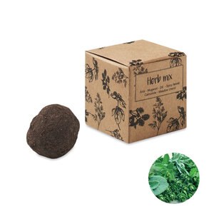 GiftRetail MO6910 - BOMBI III Herb seed bomb in carton box
