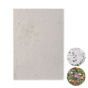 GiftRetail MO6915 - ASIDE A5 wildflower seed paper sheet