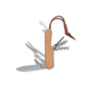 GiftRetail MO6957 - MULTIKORK Multi tool pocket knife cork